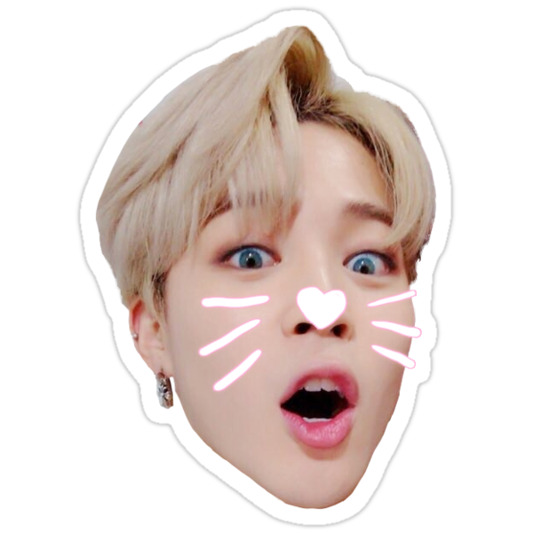 bts jimin stickers by jellycactus redbubble