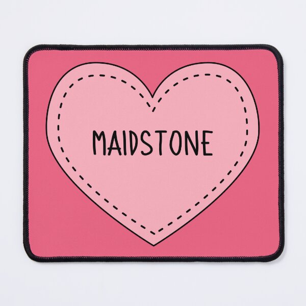 Item preview, Maidstone Kent England Cute Pink Heart British UK designed and sold by cashewdays.