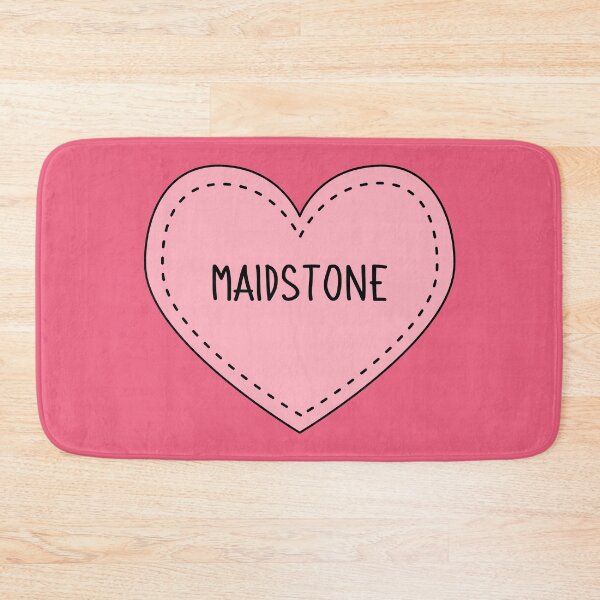 Item preview, Maidstone Kent England Cute Pink Heart British UK designed and sold by cashewdays.