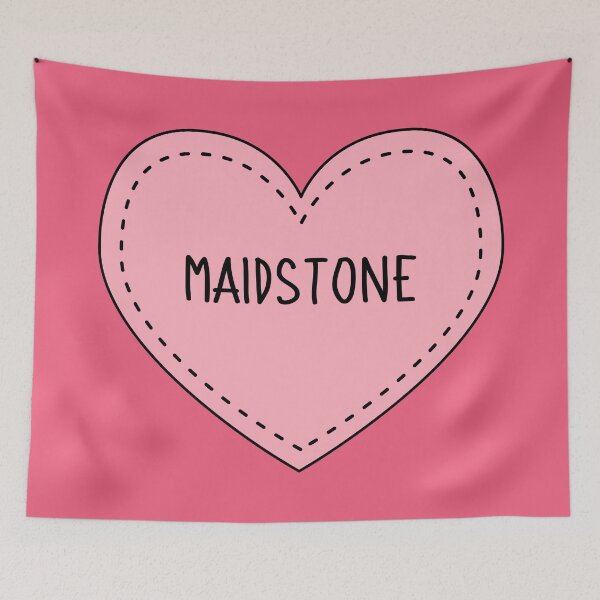 Item preview, Maidstone Kent England Cute Pink Heart British UK designed and sold by cashewdays.