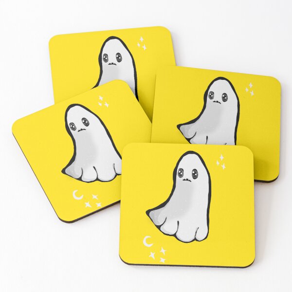 Item preview, Spring yellow spooky ghost designed and sold by DemonicGloom.
