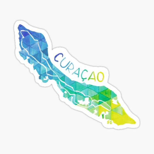 Item preview, Curacao Sticker designed and sold by SharlaPaints.