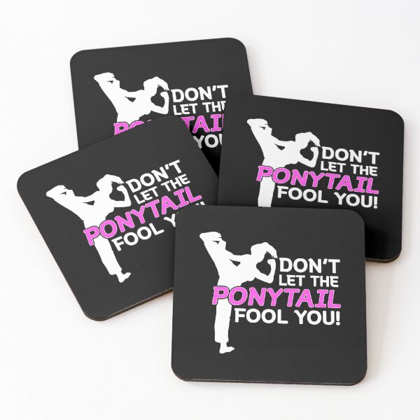 Item preview, Don't Let The Ponytail Fool You Karate Girls designed and sold by richardmatthew.