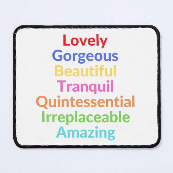 Item preview, Lovely Gorgeous Beautiful Tranquil Quintessential Irreplaceable Amazing designed and sold by RobbiesMusic.