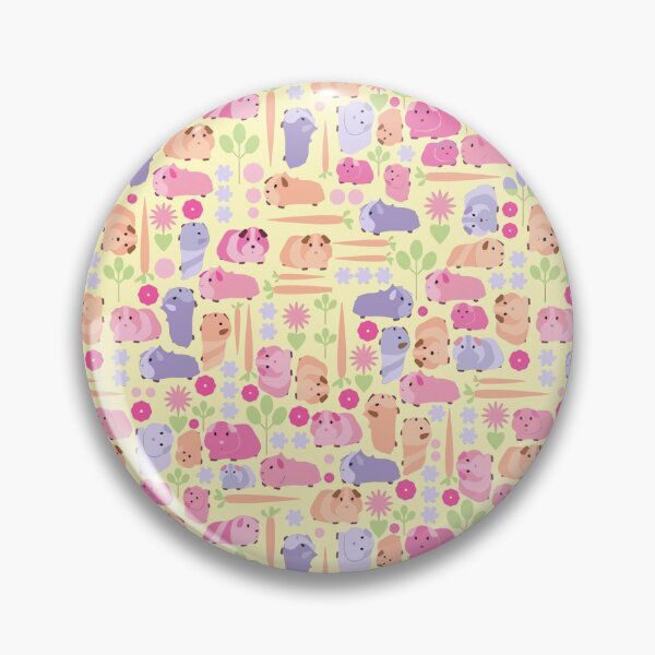 Item preview, Guinea pig pink colorful flower designed and sold by VickyCloset.