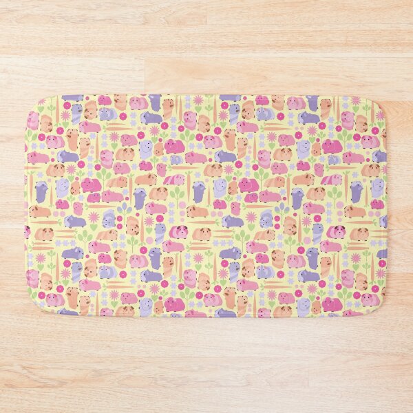 Item preview, Guinea pig pink colorful flower designed and sold by VickyCloset.