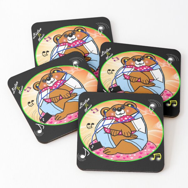 Item preview, Bear - Listen to Music  designed and sold by Shirley cute art .