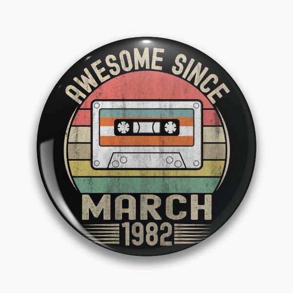 Item preview, 40 Year Old Awesome Since March 1982 Gifts 40th Birthday T-Shirt  designed and sold by KGN  CREATIVITY.