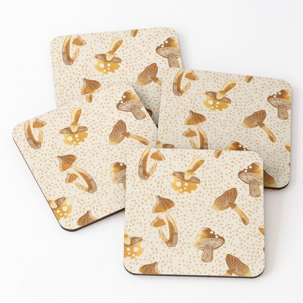 Item preview, Wild Mushrooms gold designed and sold by Veata.