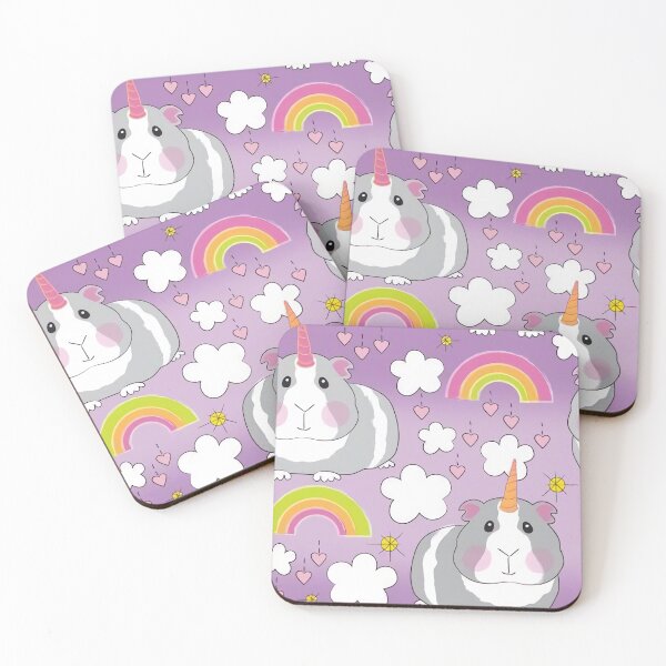 Item preview, Unicorn Guinea Pigs Rainbow designed and sold by Mnightsa.