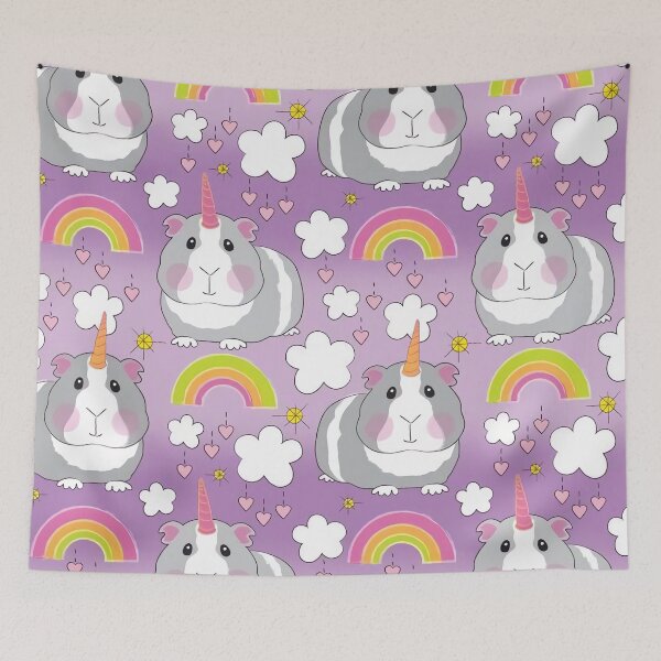 Item preview, Unicorn Guinea Pigs Rainbow designed and sold by Mnightsa.