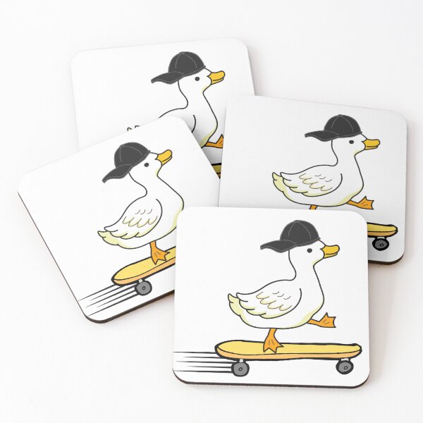 Item preview, Skateboarding duck  designed and sold by ImperialRose.