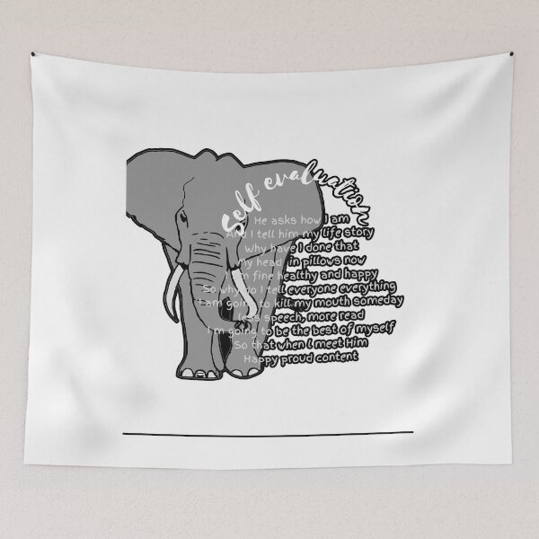 Item preview, self evaluation elephant poetry designed and sold by quipvera.