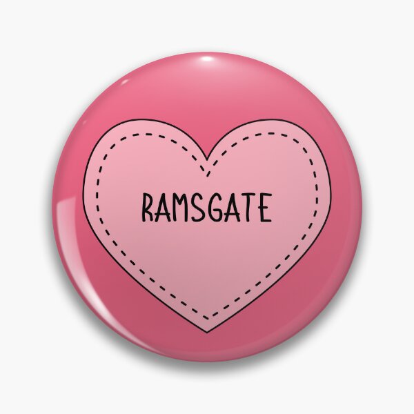 Item preview, Ramsgate Kent England Cute Pink Heart British UK designed and sold by cashewdays.