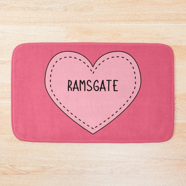 Item preview, Ramsgate Kent England Cute Pink Heart British UK designed and sold by cashewdays.