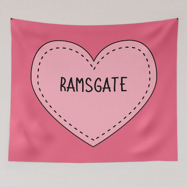 Item preview, Ramsgate Kent England Cute Pink Heart British UK designed and sold by cashewdays.
