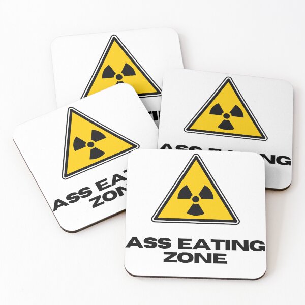 Item preview, ASS EATING ZONE Hazard Sign designed and sold by EatersoftheAss.
