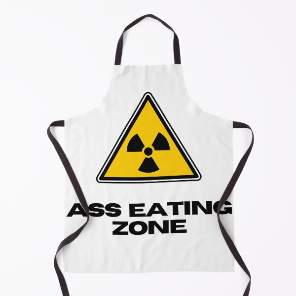 Item preview, ASS EATING ZONE Hazard Sign designed and sold by EatersoftheAss.