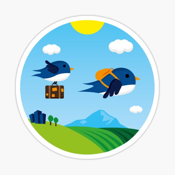 Swallows go to Africa Sticker