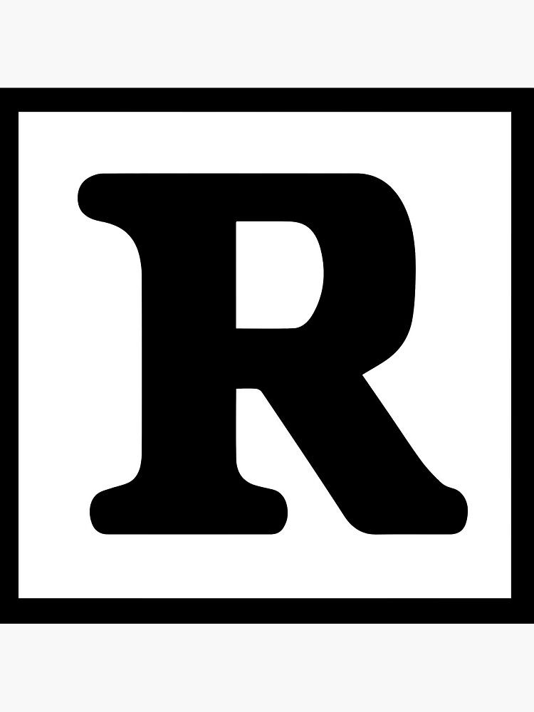 Rated R Sticker for Sale by TeeArcade84