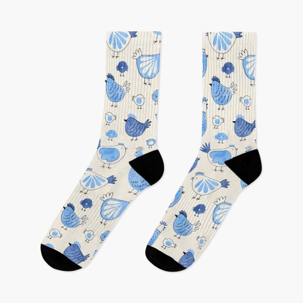 Item preview, Hand drawn blue chicken  designed and sold by Mnightsa.