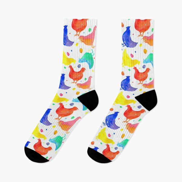 Item preview, Colorful Chicken Watercolor designed and sold by Mnightsa.