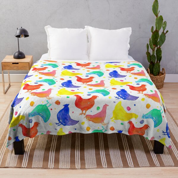 Item preview, Colorful Chicken Watercolor designed and sold by Mnightsa.