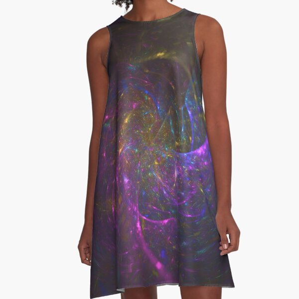 Lazy Masterpiece | Fractal Art A-Line Dress