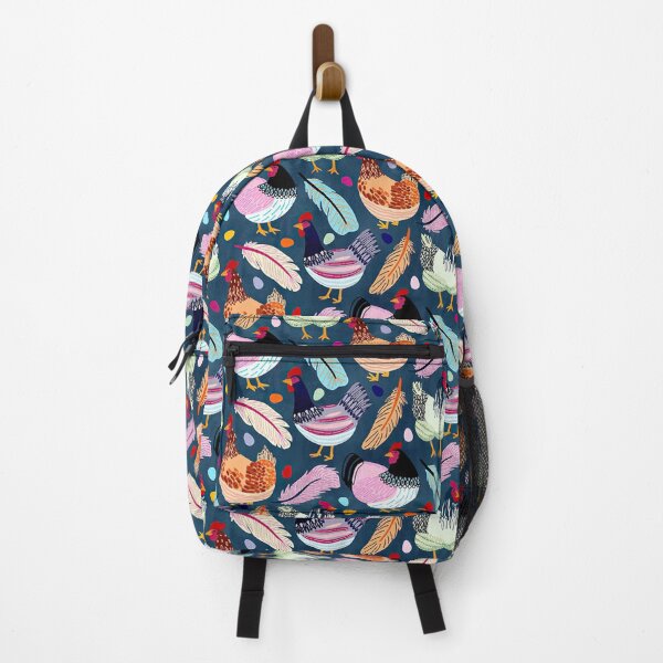 Item preview, Colorful Chicken On Blue designed and sold by Mnightsa.