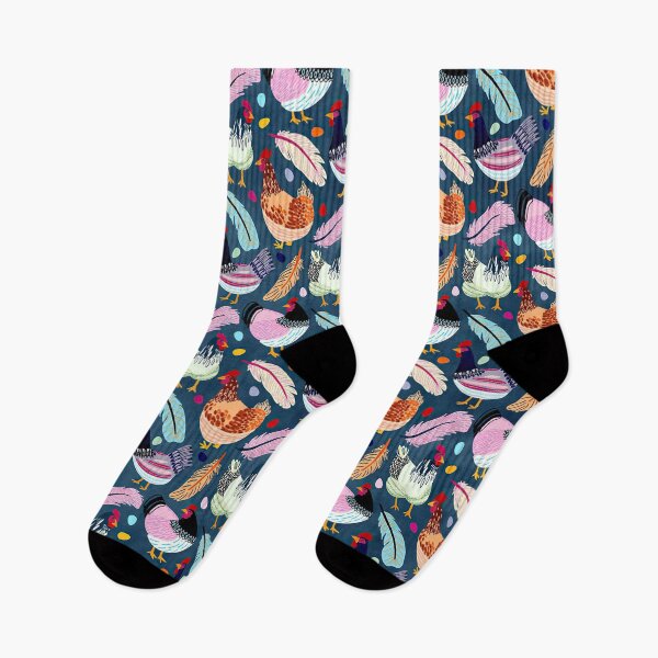 Item preview, Colorful Chicken On Blue designed and sold by Mnightsa.