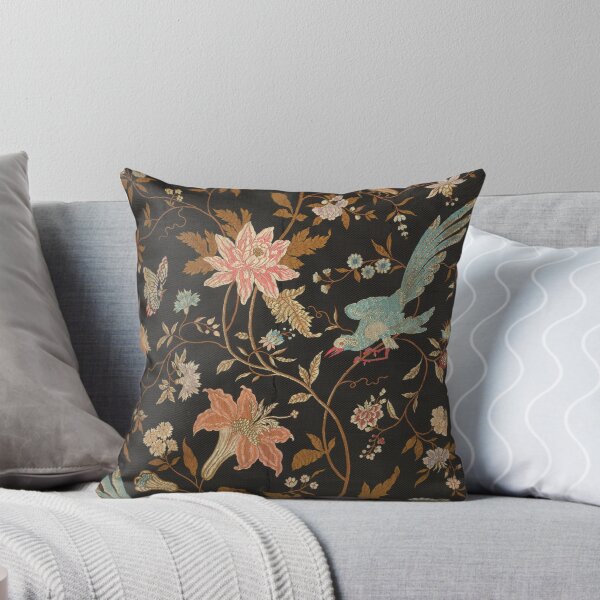 Item preview, Flowers on Vine with Blue Birds designed and sold by CatbellyDesigns.