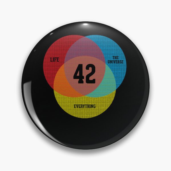 Item preview, Venn Diagram Life, the Universe & Everything Essential designed and sold by chelseaeudre.