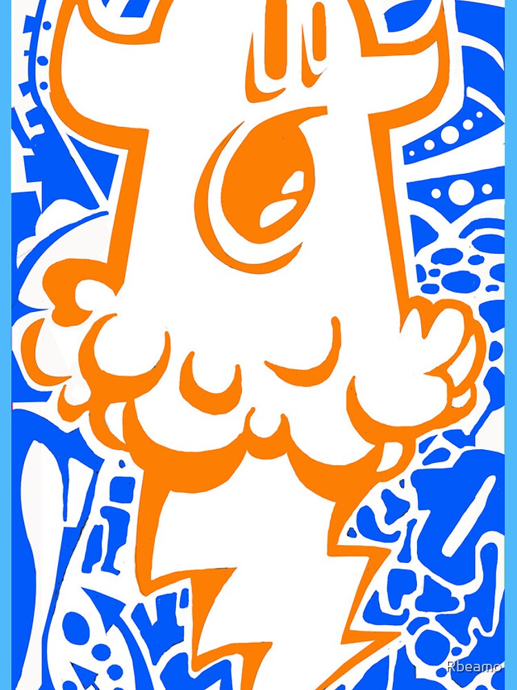 Thumbnail 4 of 4, iPhone Case, orange ghost designed and sold by Rbeamo.