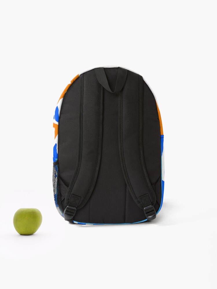 Thumbnail 2 of 3, Backpack, orange ghost designed and sold by Rbeamo.