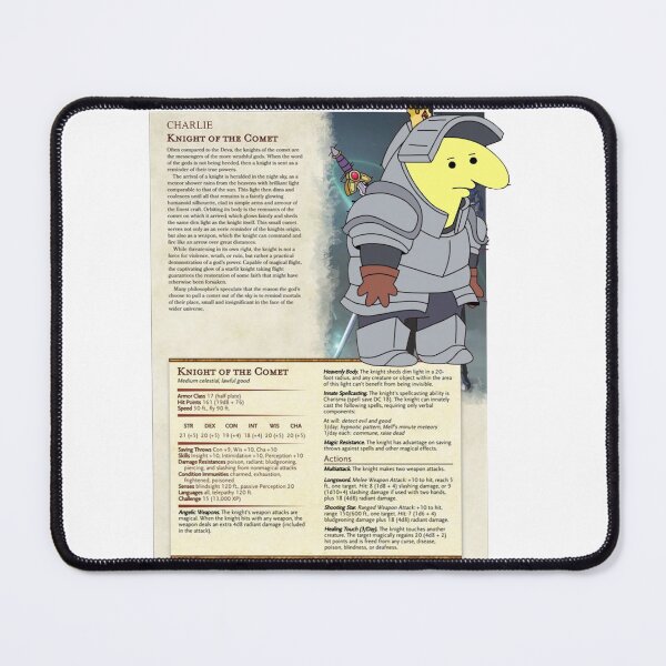 Item preview, Dungeons and Dragons Knight Charlie Smiling Friends (Enchanted Forest) designed and sold by TaxiDriverTG.