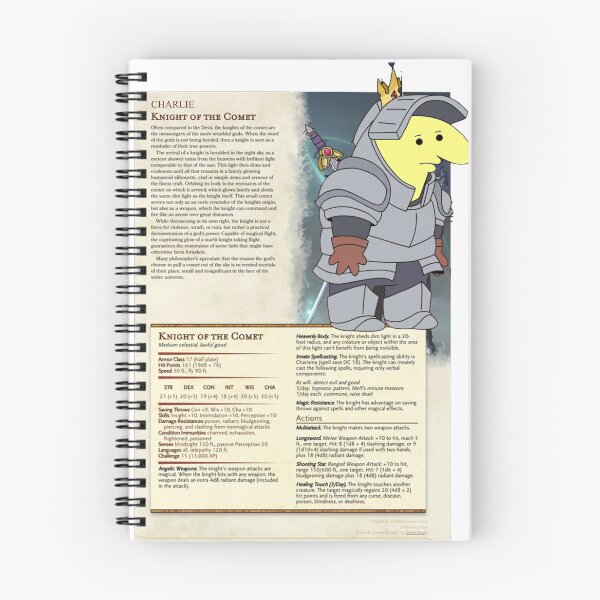 Item preview, Dungeons and Dragons Knight Charlie Smiling Friends (Enchanted Forest) designed and sold by TaxiDriverTG.