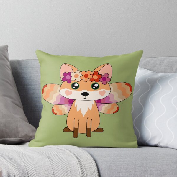 Item preview, Cottagecore Fairycore Kawaii Lesbian Pride Red Fox Fairy designed and sold by cashewdays.