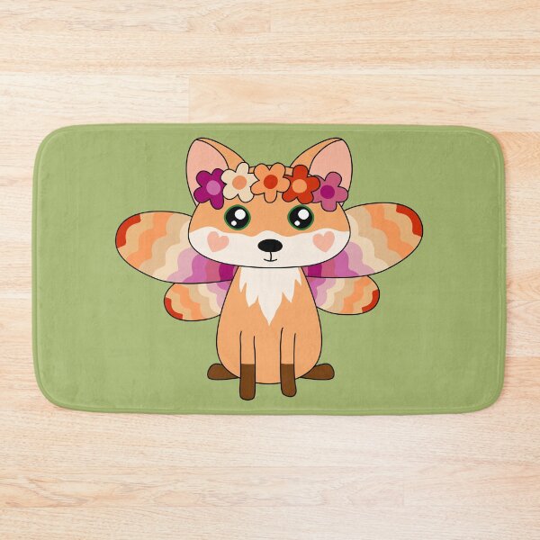 Item preview, Cottagecore Fairycore Kawaii Lesbian Pride Red Fox Fairy designed and sold by cashewdays.