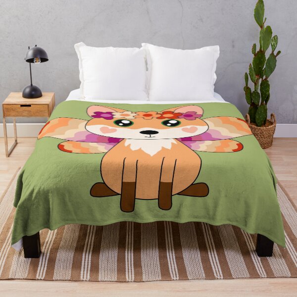 Item preview, Cottagecore Fairycore Kawaii Lesbian Pride Red Fox Fairy designed and sold by cashewdays.