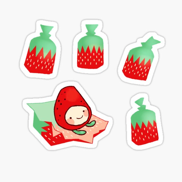 Strawberry Flavored Sticker
