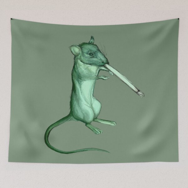 Item preview, Smoking Rat designed and sold by tyrannart.