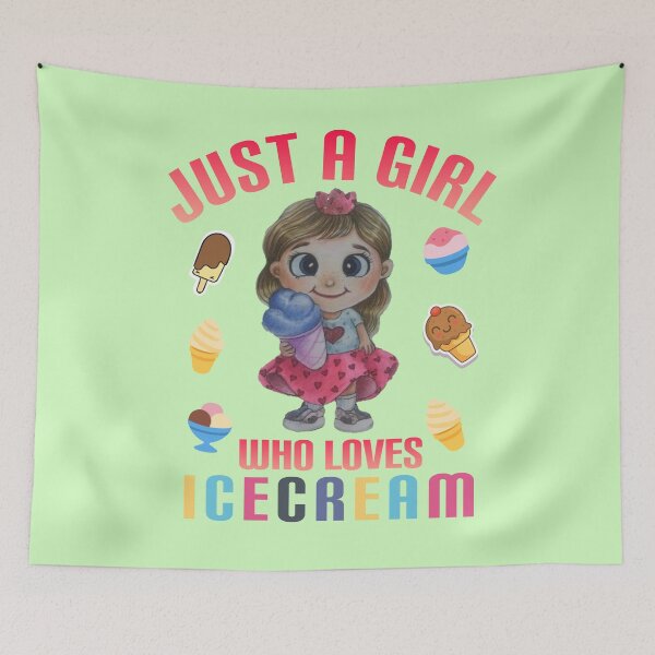 Item preview, Just a girl who loves icecream. designed and sold by Umiska.