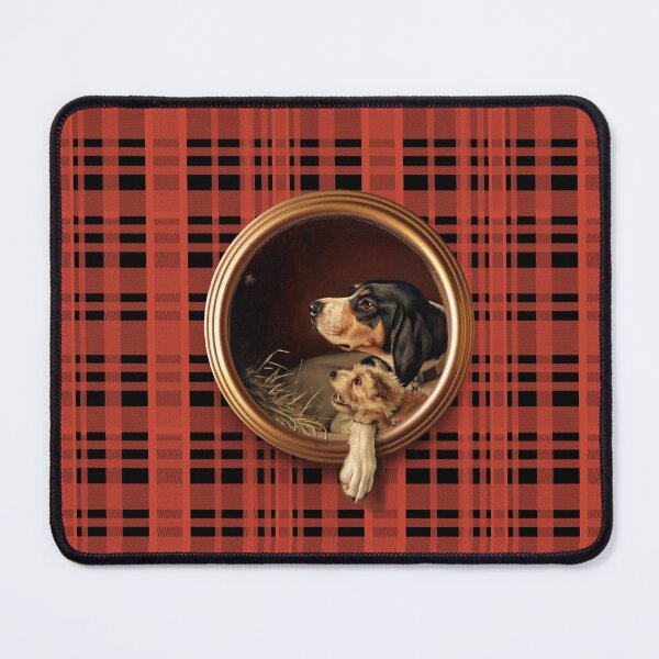 Item preview, BEST FRIENDS ON THE TARTAN BACKGROUND designed and sold by CanisArtStudio.