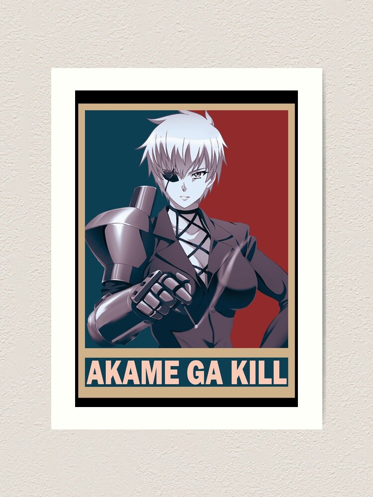 Tatsumi Akame ga Kill Akame ga Kiru Vintage Vector Anime Design Poster for  Sale by Raiden Designer Shop