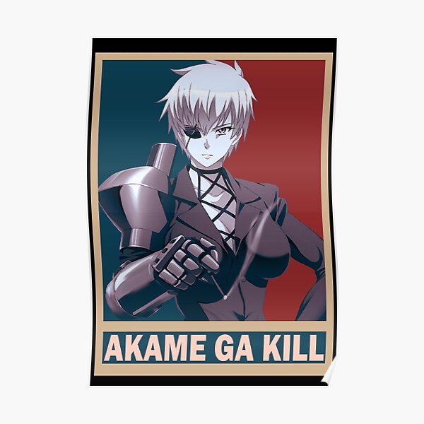 Póster «Najenda Akame Ga Kill Akame Ga Kiru Diseño De Anime Vectorial ...