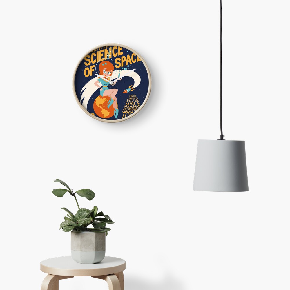 Item preview, Clock designed and sold by nocturnalgeek.