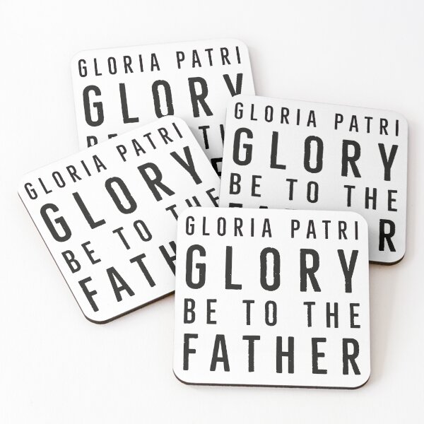 Item preview, Latin Mass Minimalist Type Glory Be Prayer Gloria Patri designed and sold by MaryKunzGoldman.