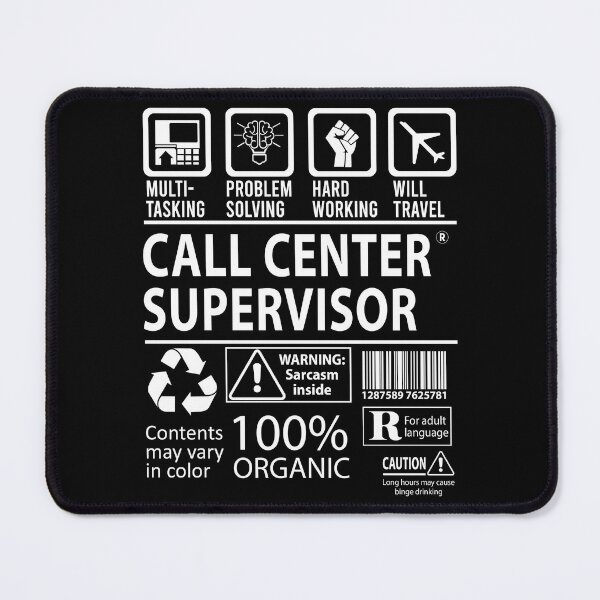 Item preview, Call Center Supervisor T Shirt - MultiTasking Certified Job Gift Item Tee designed and sold by oslandefren.