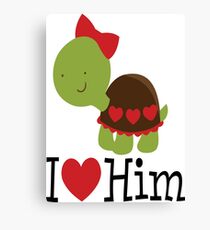 I love him Canvas Print