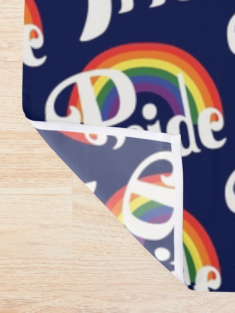 Thumbnail 2 of 5, Shower Curtain, Pride Rainbow designed and sold by DelightfullyDo.
